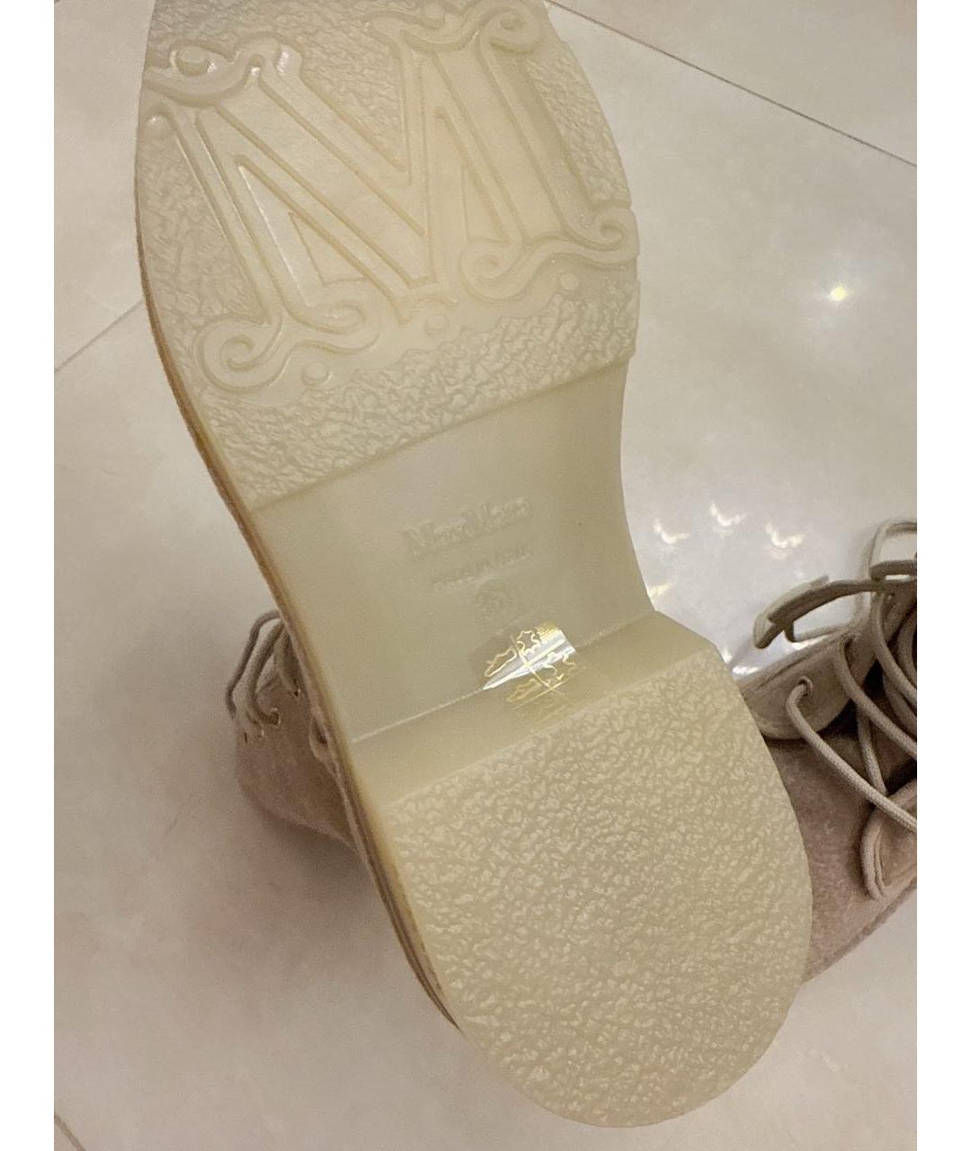 MAX MARA Бежевые ботинки, фото 7