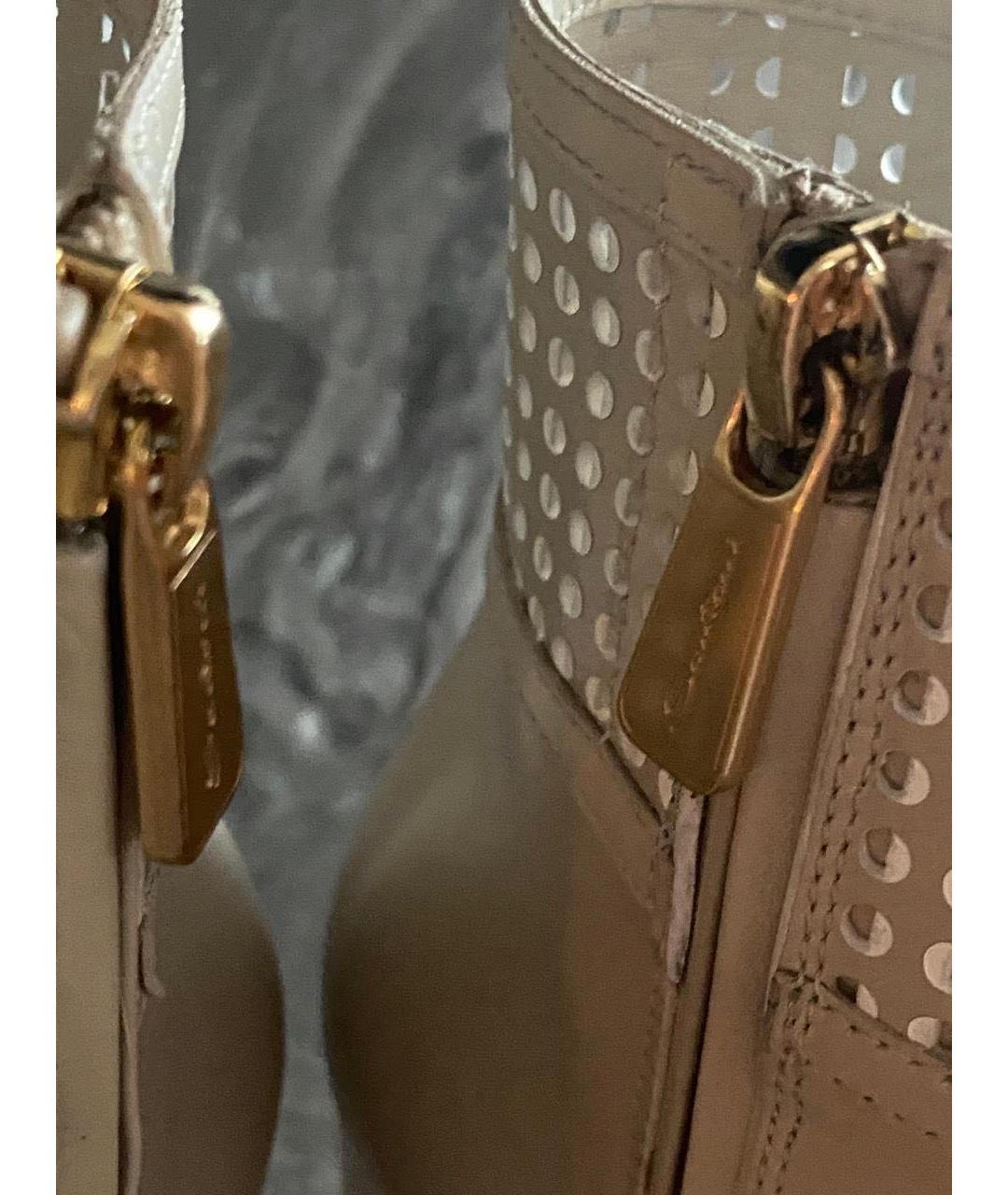 SANTONI Серые кожаные ботильоны, фото 3