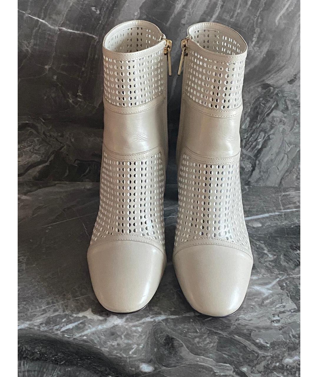 SANTONI Серые кожаные ботильоны, фото 4