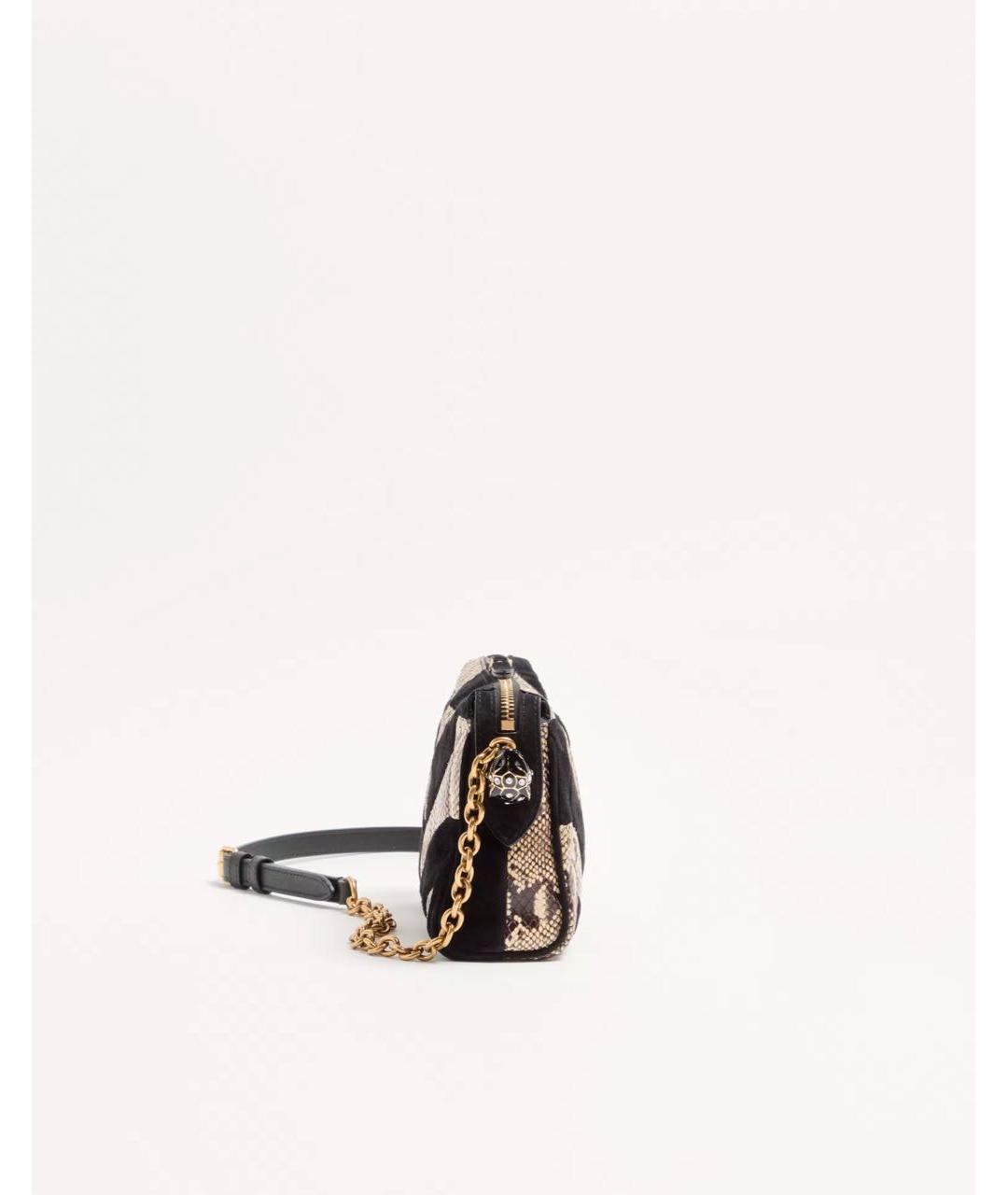 VALENTINO Коричневая кожаная сумка через плечо, фото 4