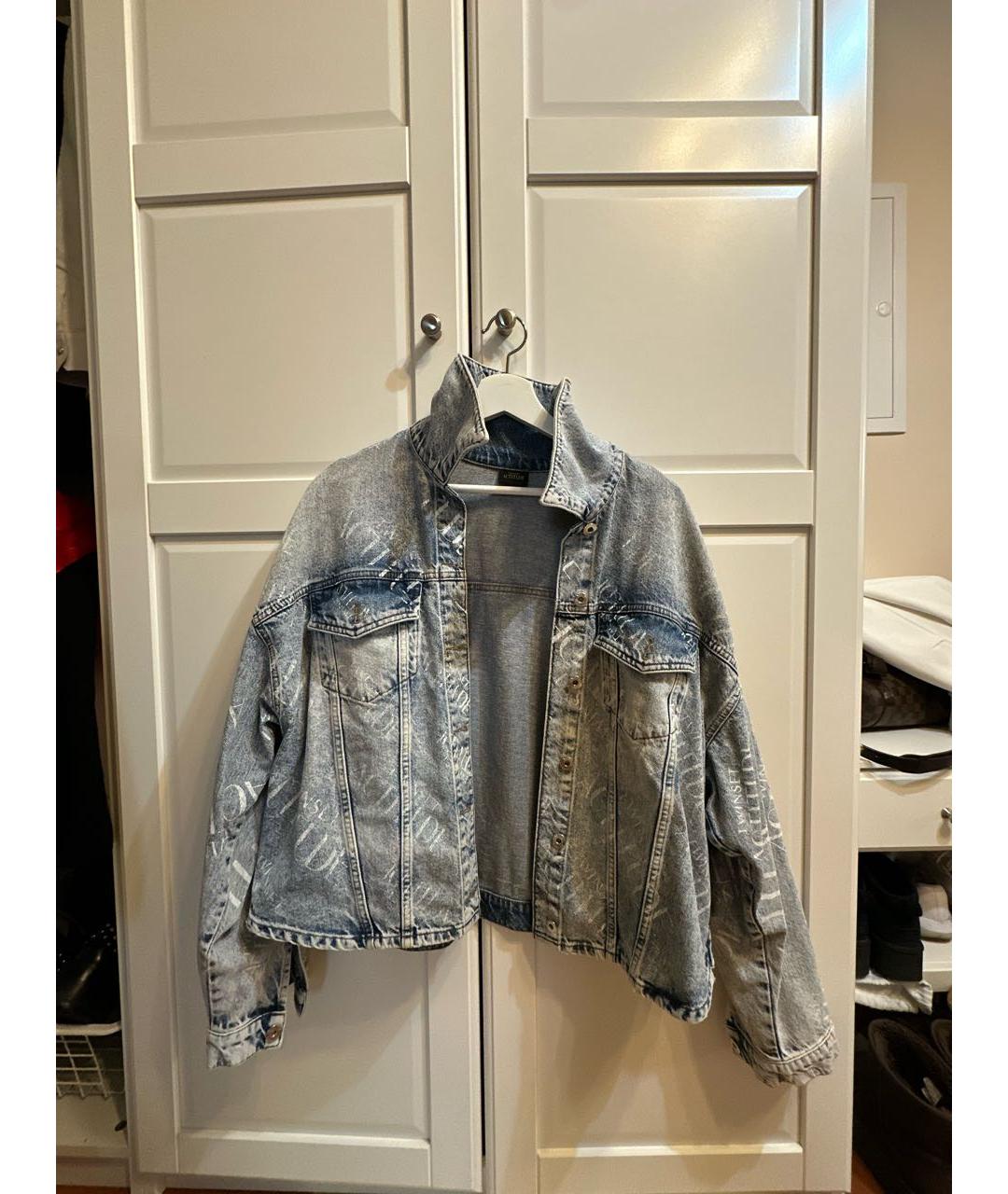 TWIN-SET Голубая деним куртка, фото 5