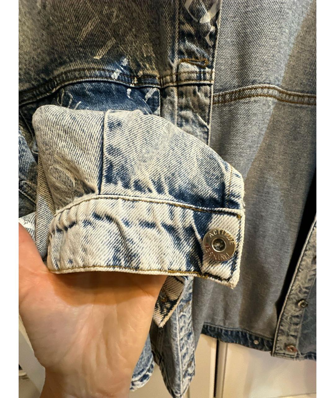 TWIN-SET Голубая деним куртка, фото 4