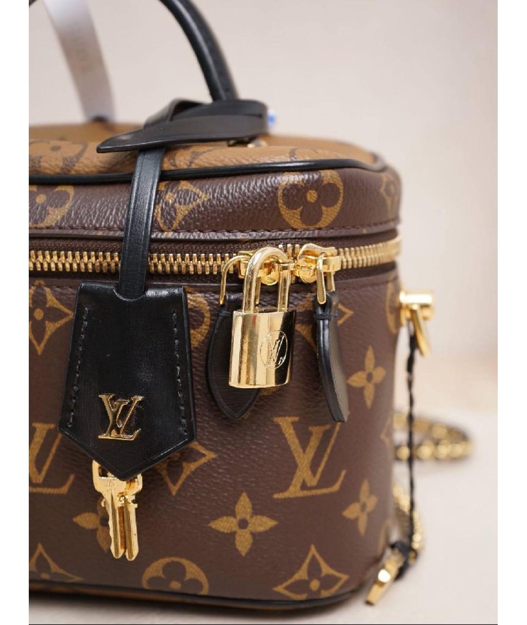 LOUIS VUITTON Коричневая сумка с короткими ручками, фото 6