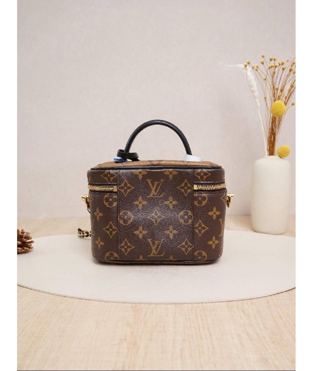 LOUIS VUITTON Коричневая сумка с короткими ручками, фото 3