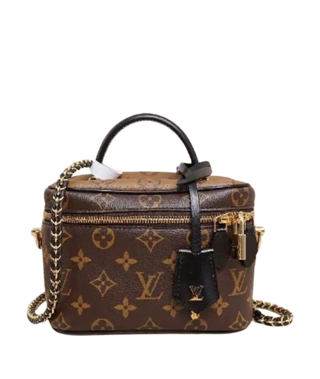 LOUIS VUITTON Коричневая сумка с короткими ручками, фото 1