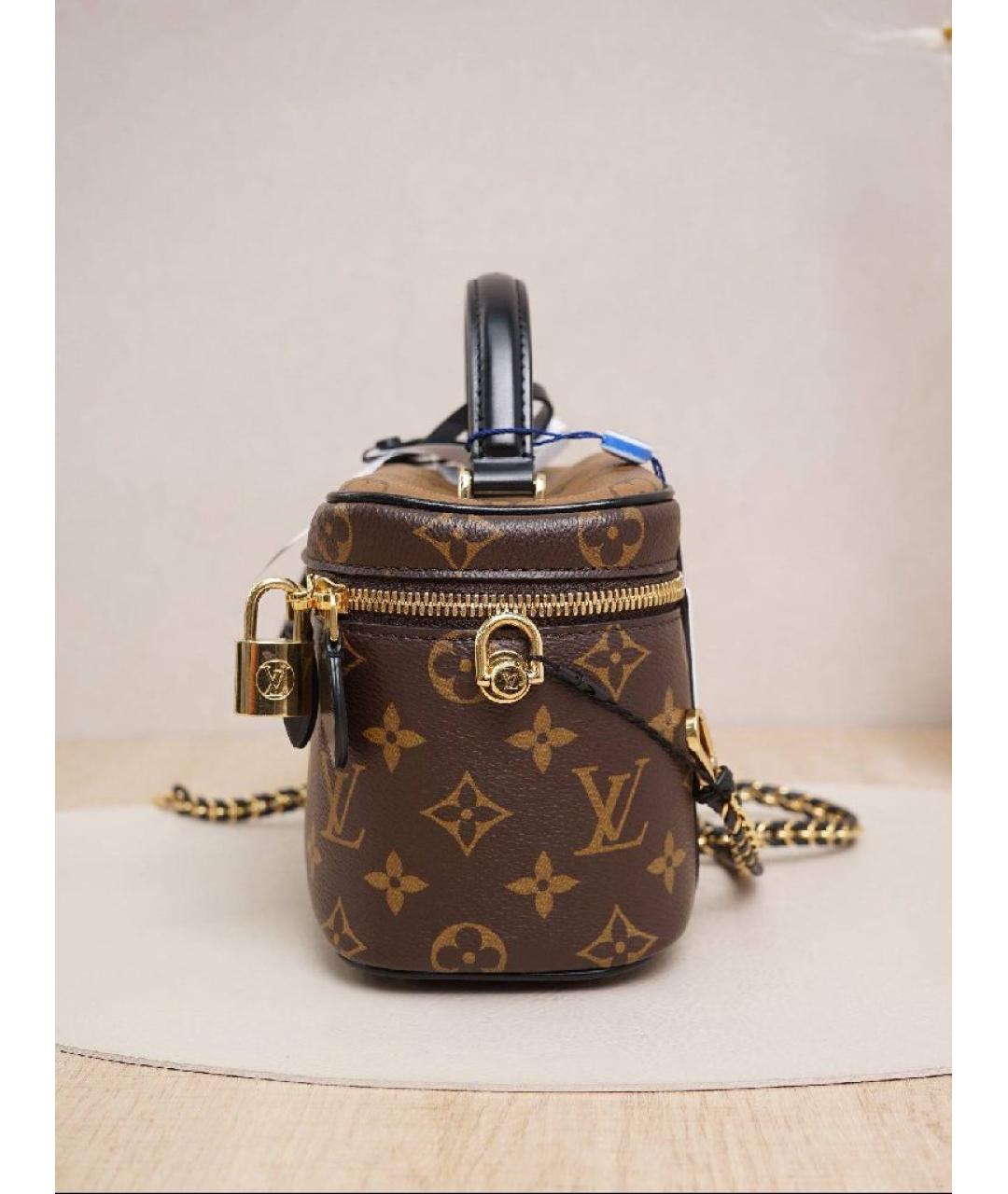 LOUIS VUITTON Коричневая сумка с короткими ручками, фото 5