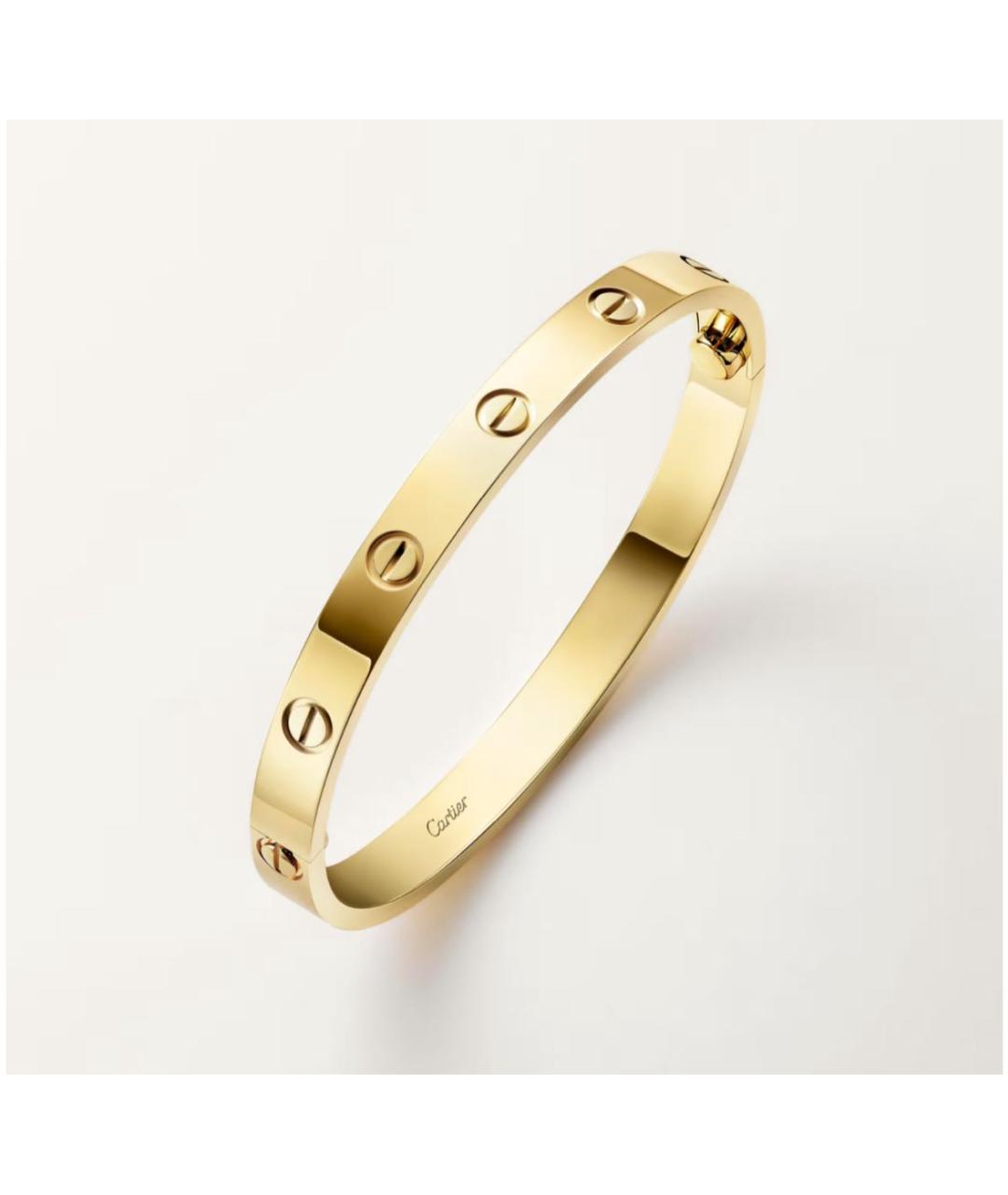 CARTIER Серебрянный браслет из желтого золота, фото 3