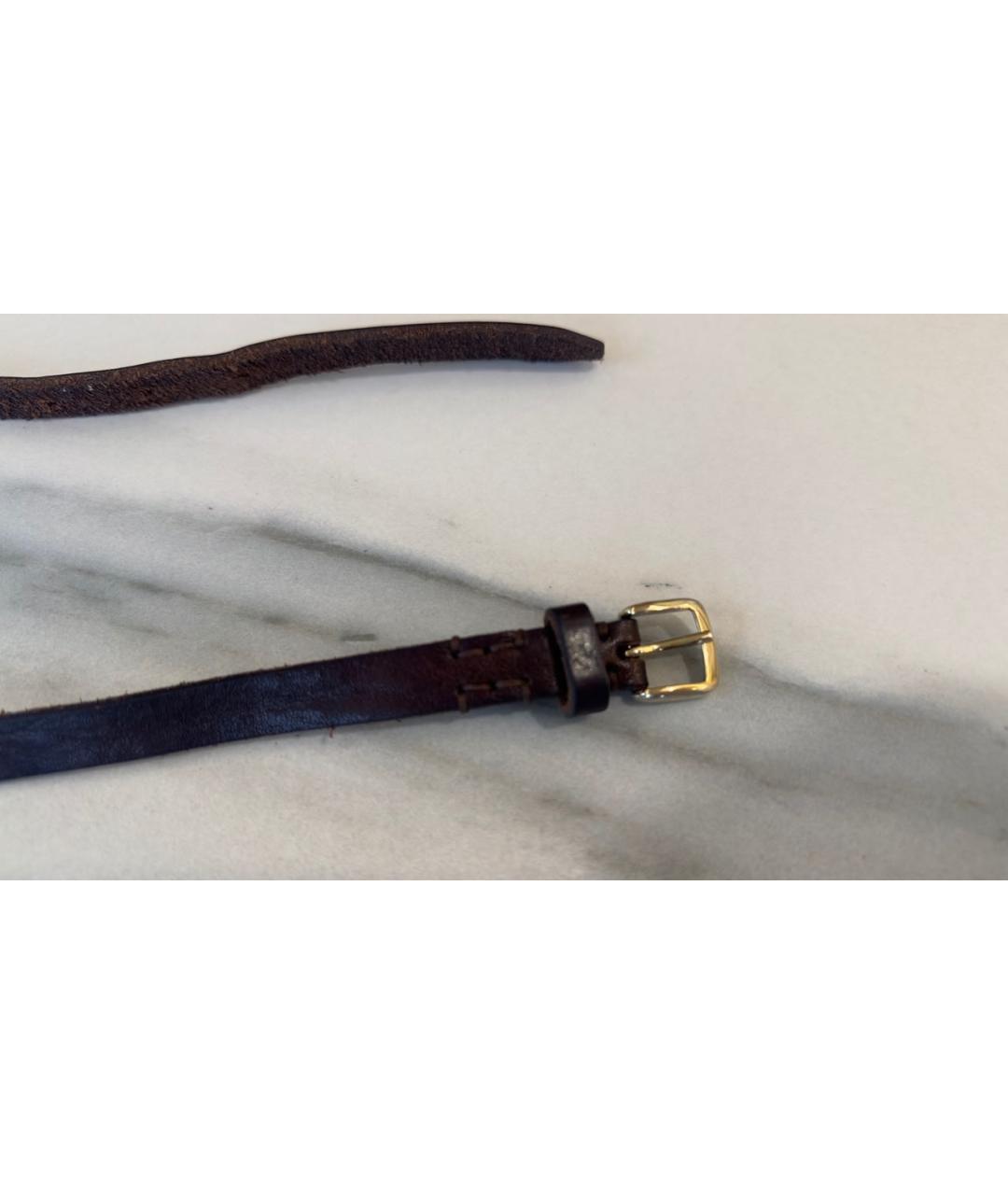 DOLCE&GABBANA Коричневый кожаный ремень, фото 7