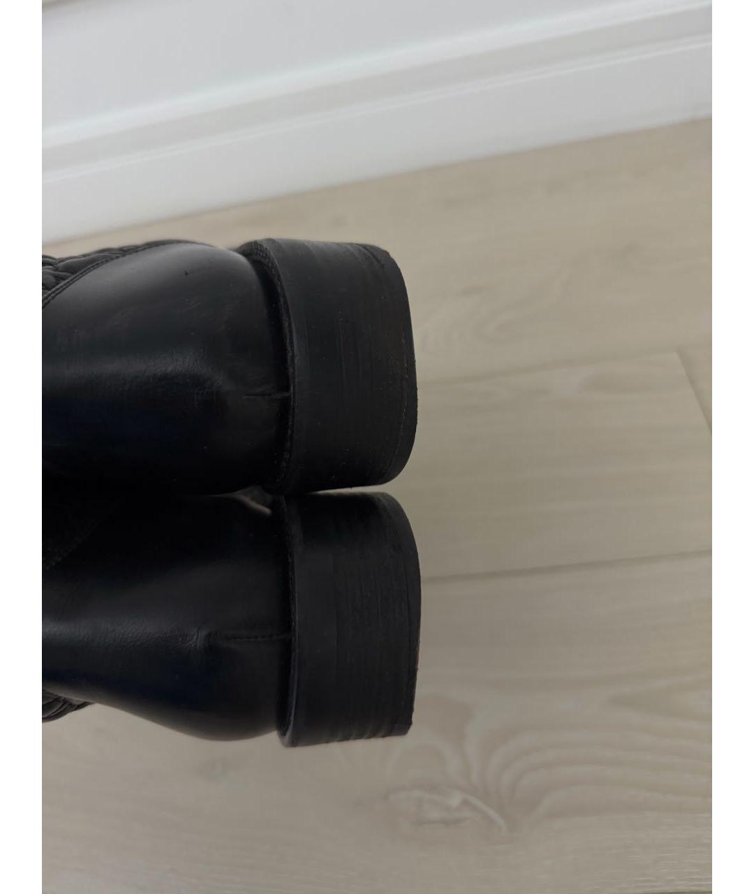 LOUIS VUITTON Черные кожаные ботинки, фото 7