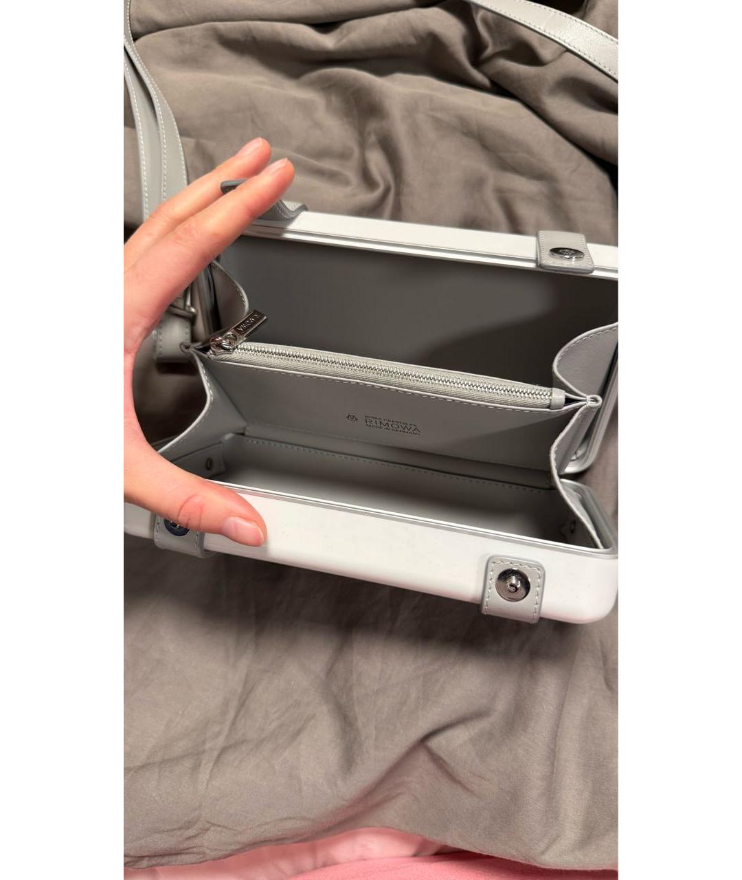 Rimowa Белая кожаная сумка на плечо, фото 3