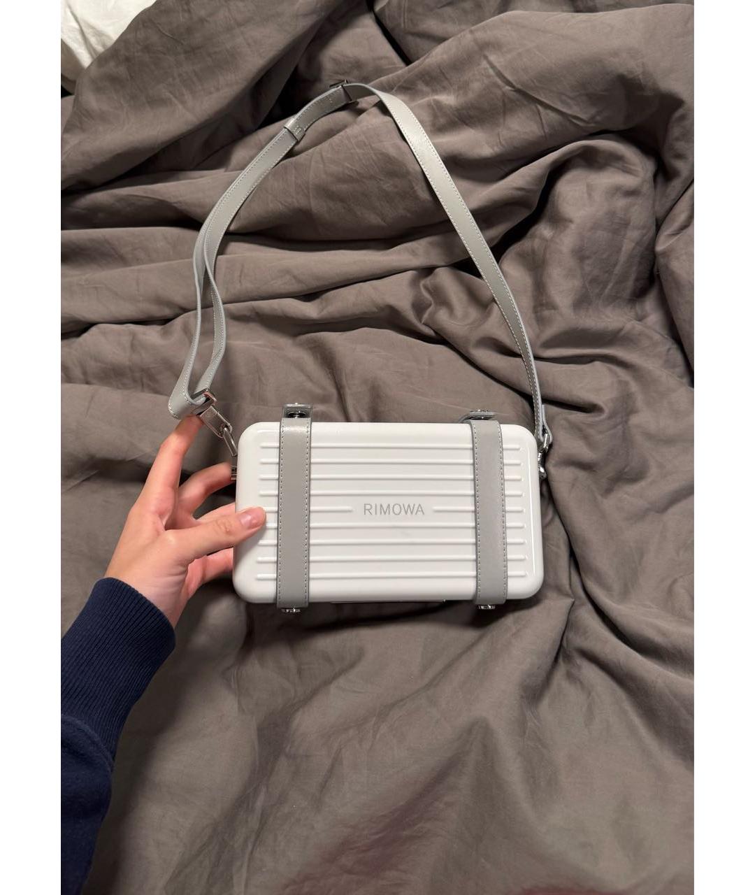 Rimowa Белая кожаная сумка на плечо, фото 7