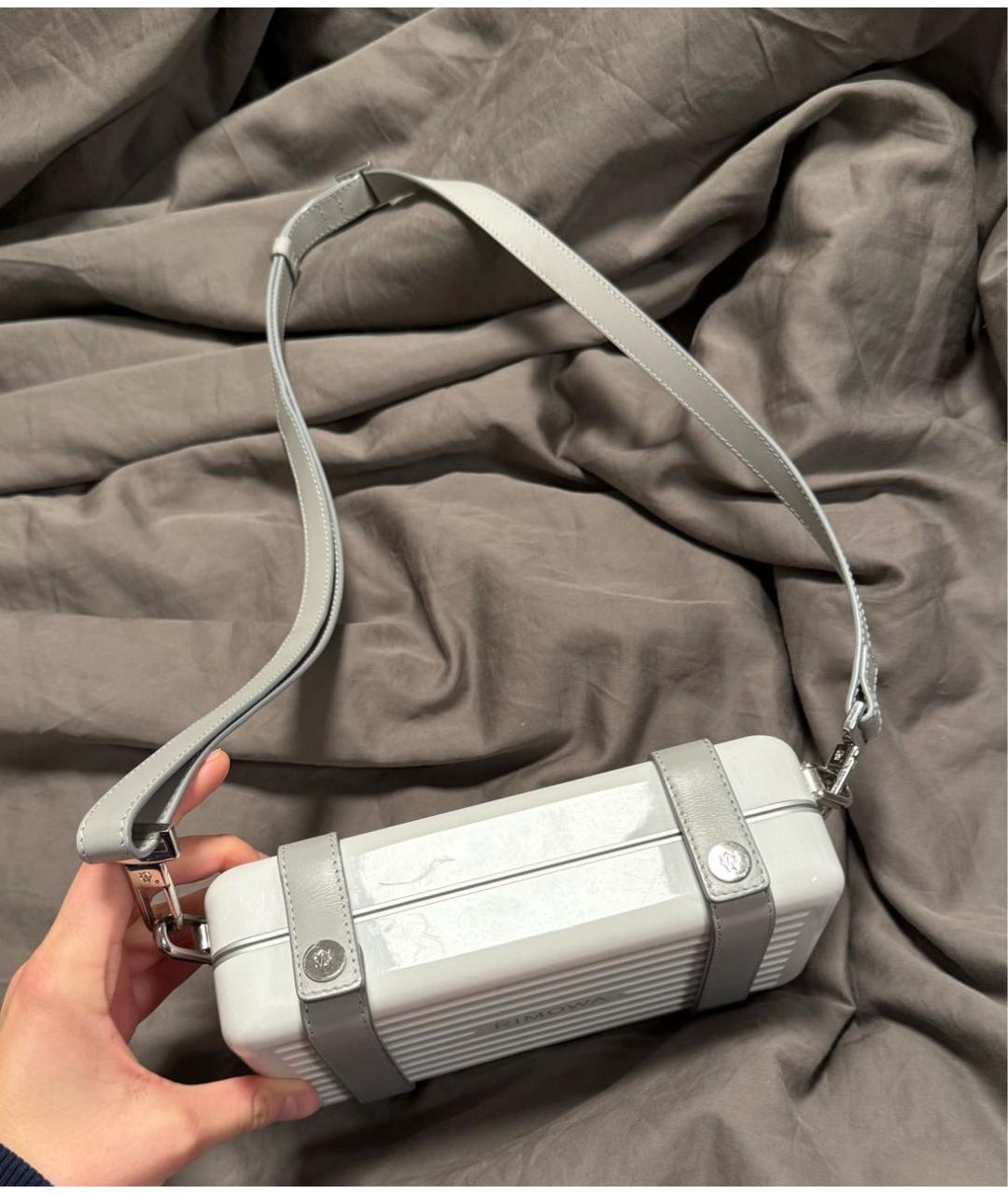 Rimowa Белая кожаная сумка на плечо, фото 5