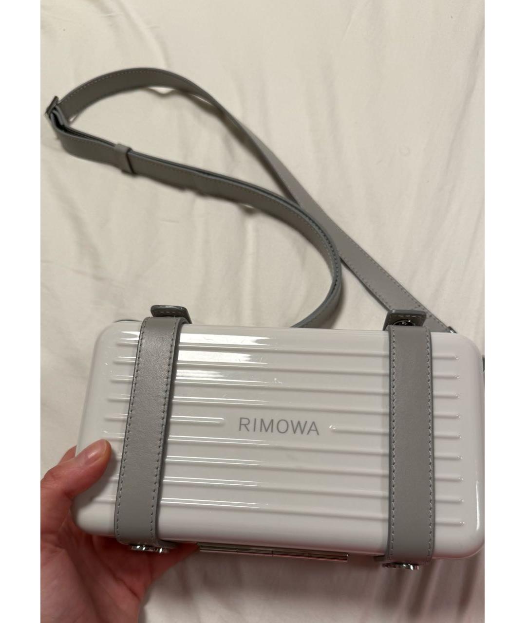 Rimowa Белая кожаная сумка на плечо, фото 2