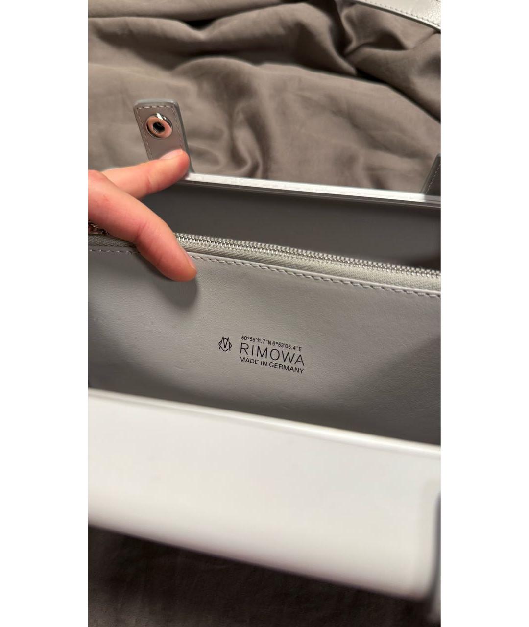Rimowa Белая кожаная сумка на плечо, фото 4