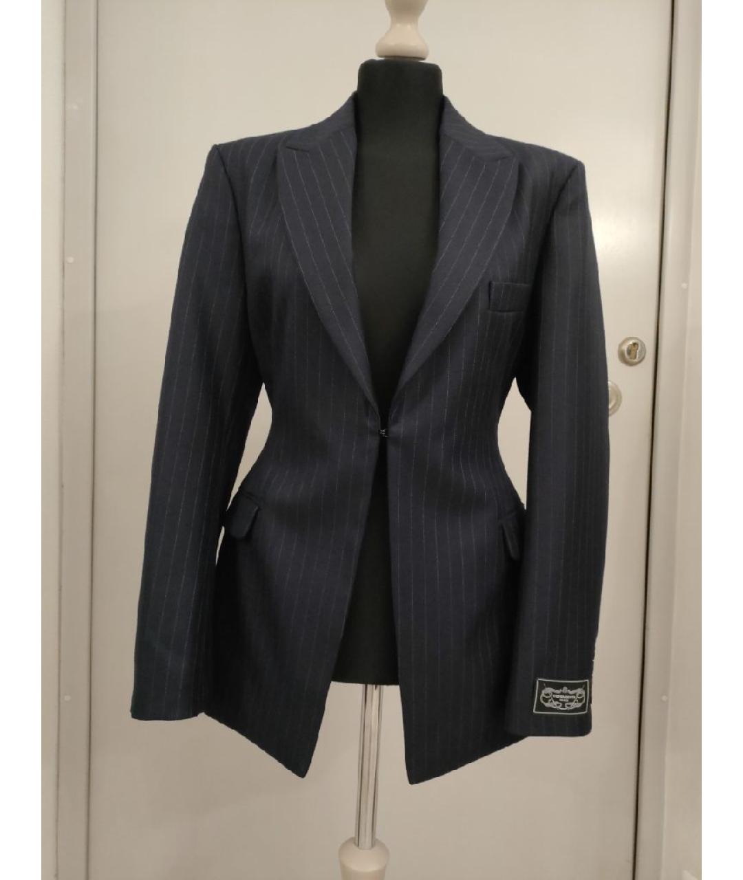 VETEMENTS Темно-синий шерстяной жакет/пиджак, фото 5