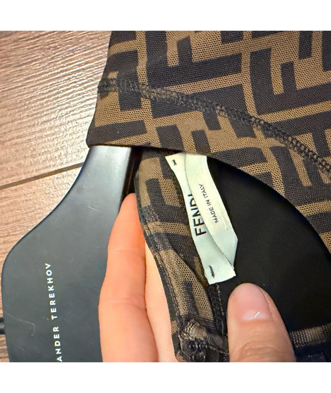 FENDI Бежевое повседневное платье, фото 2