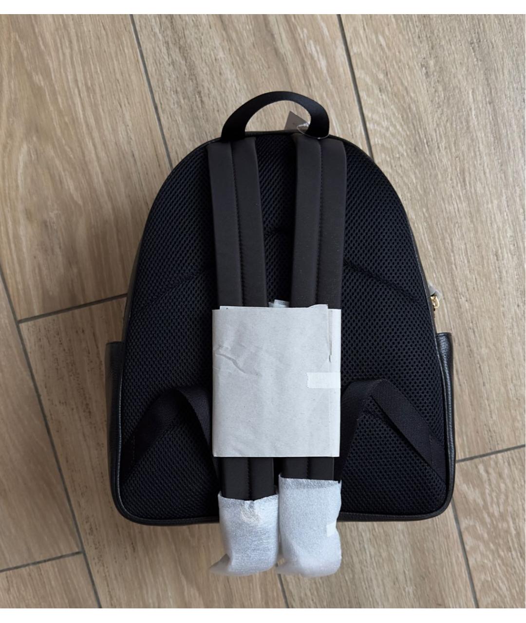 COACH Черный кожаный рюкзак, фото 4