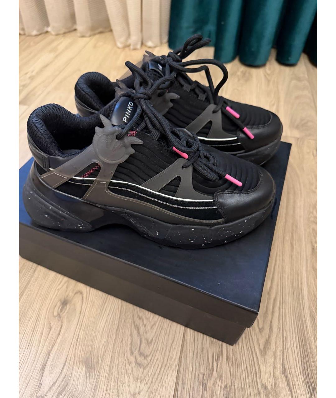 PINKO Черные кроссовки, фото 6