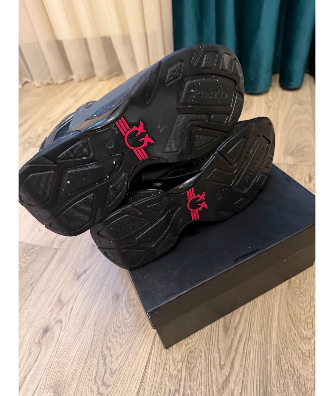 PINKO Черные кроссовки, фото 5