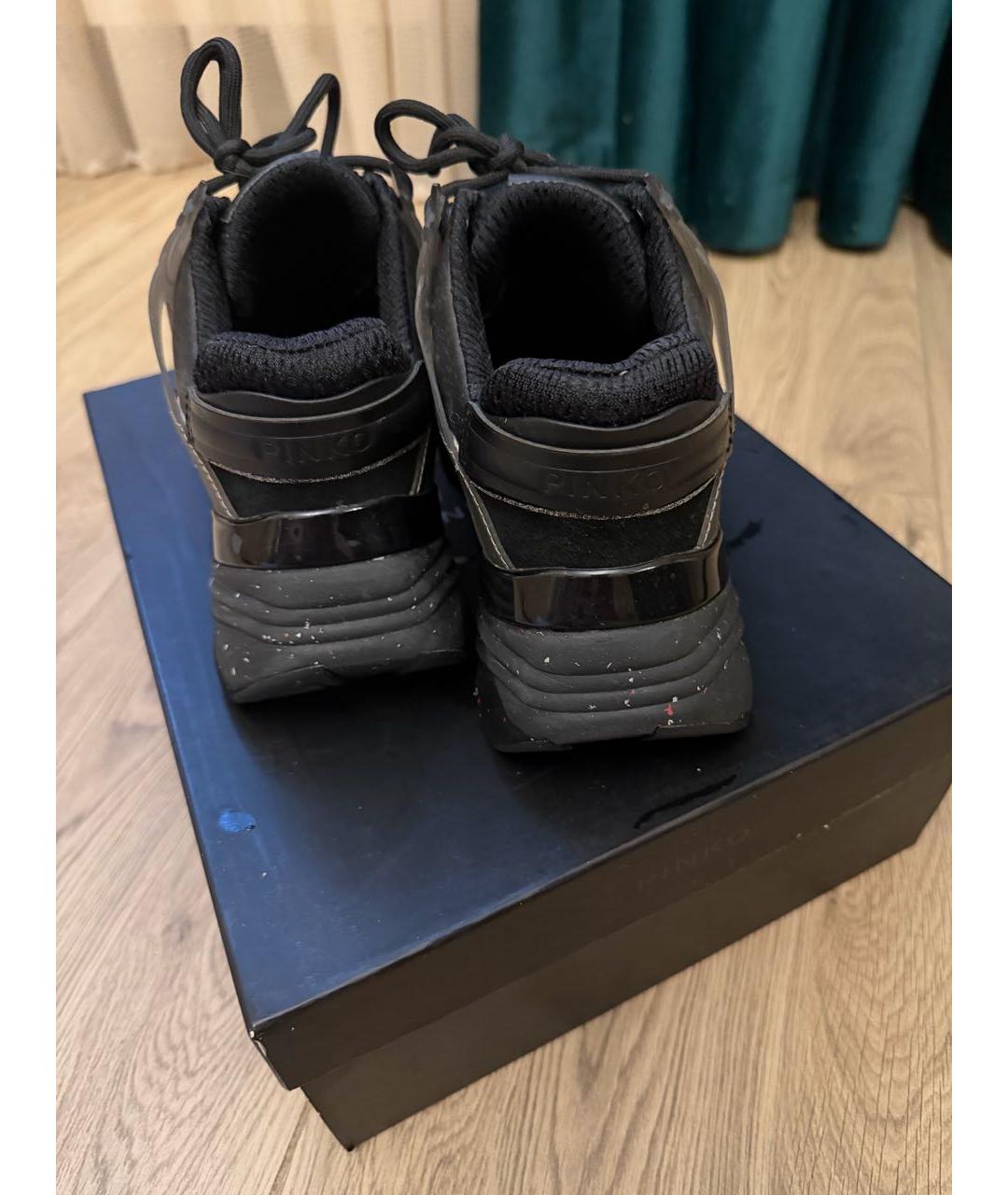 PINKO Черные кроссовки, фото 4