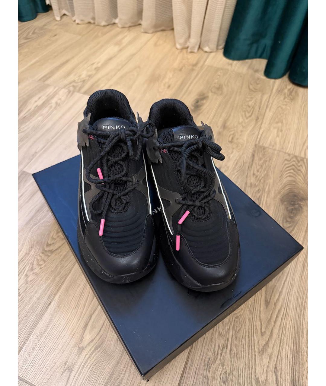 PINKO Черные кроссовки, фото 3