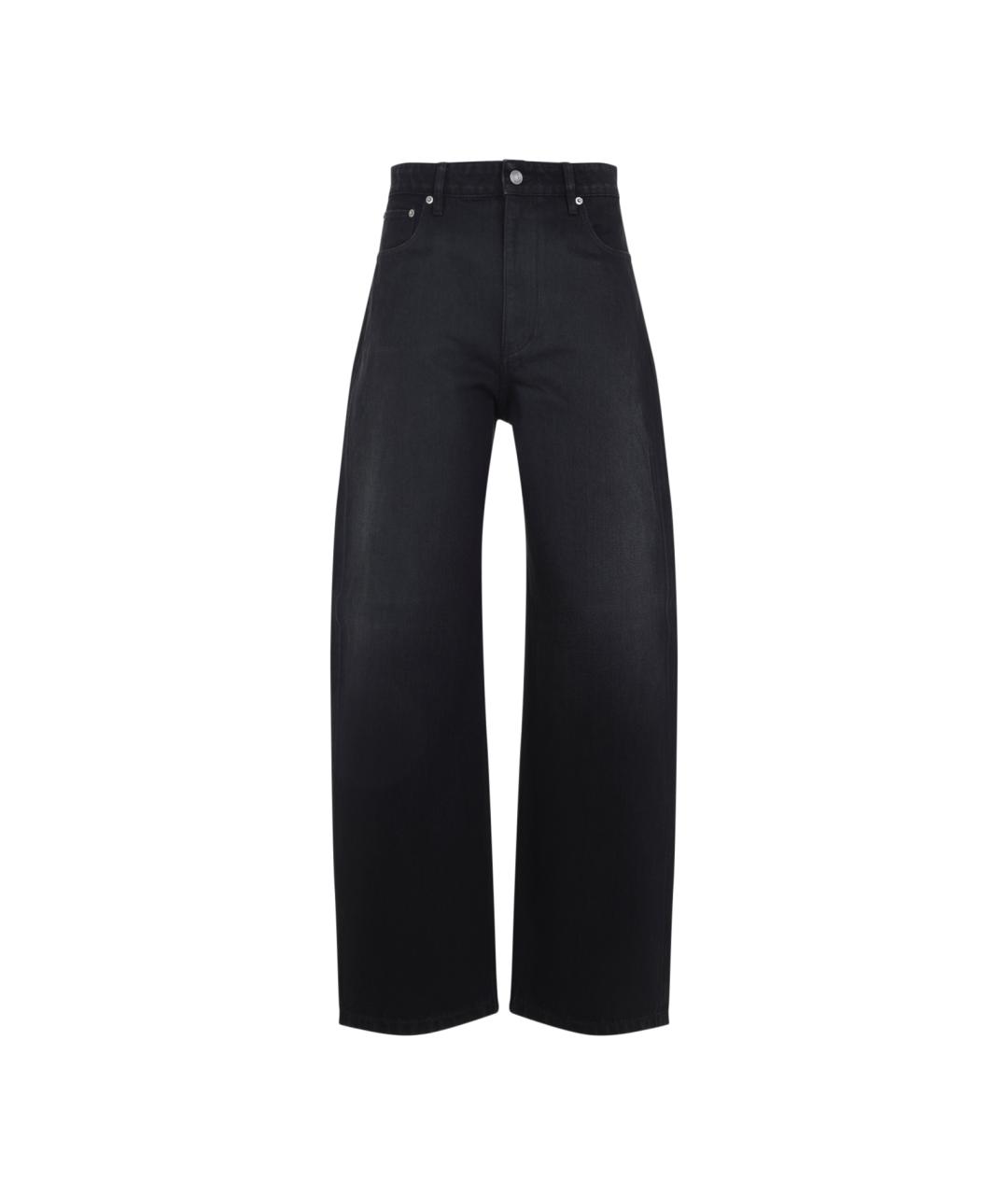 RALPH LAUREN COLLECTION Черные хлопковые прямые джинсы, фото 1