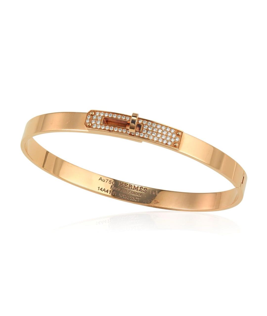HERMES Золотой браслет из розового золота, фото 1