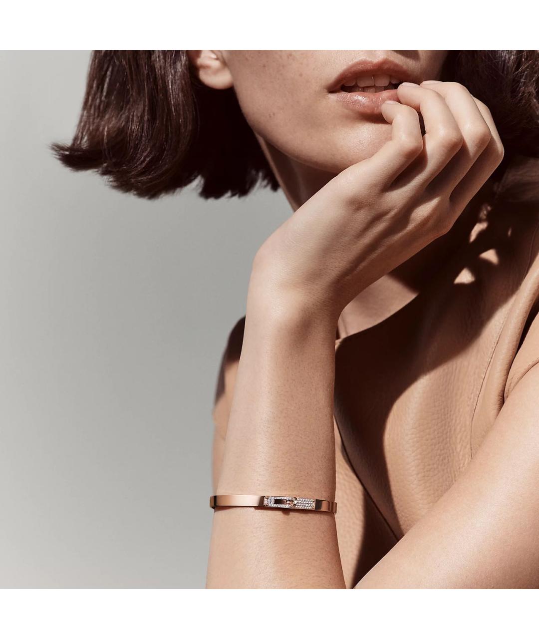 HERMES Золотой браслет из розового золота, фото 7