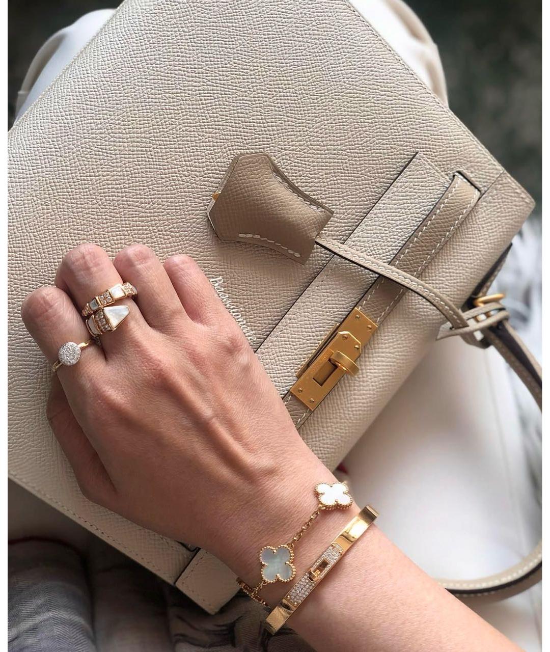 HERMES Золотой браслет из розового золота, фото 8