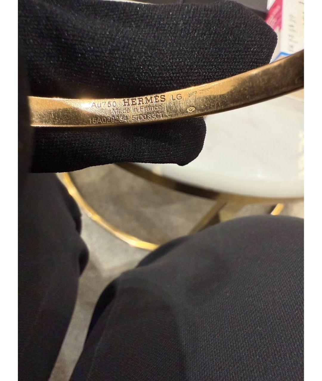 HERMES Золотой браслет из розового золота, фото 5