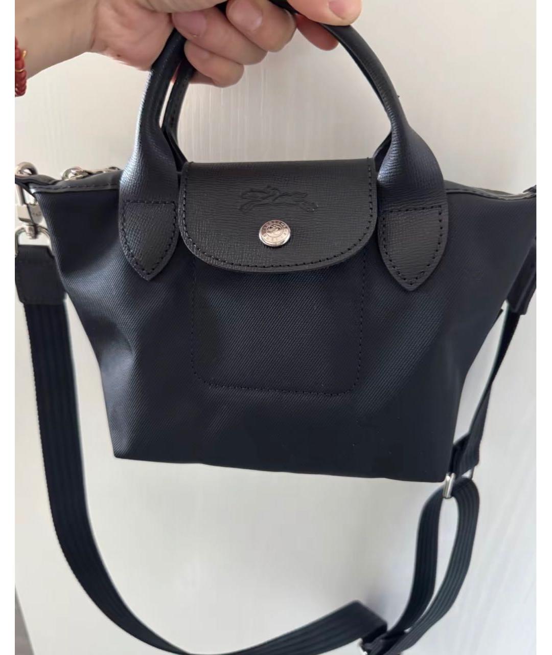 LONGCHAMP Черная сумка через плечо, фото 6