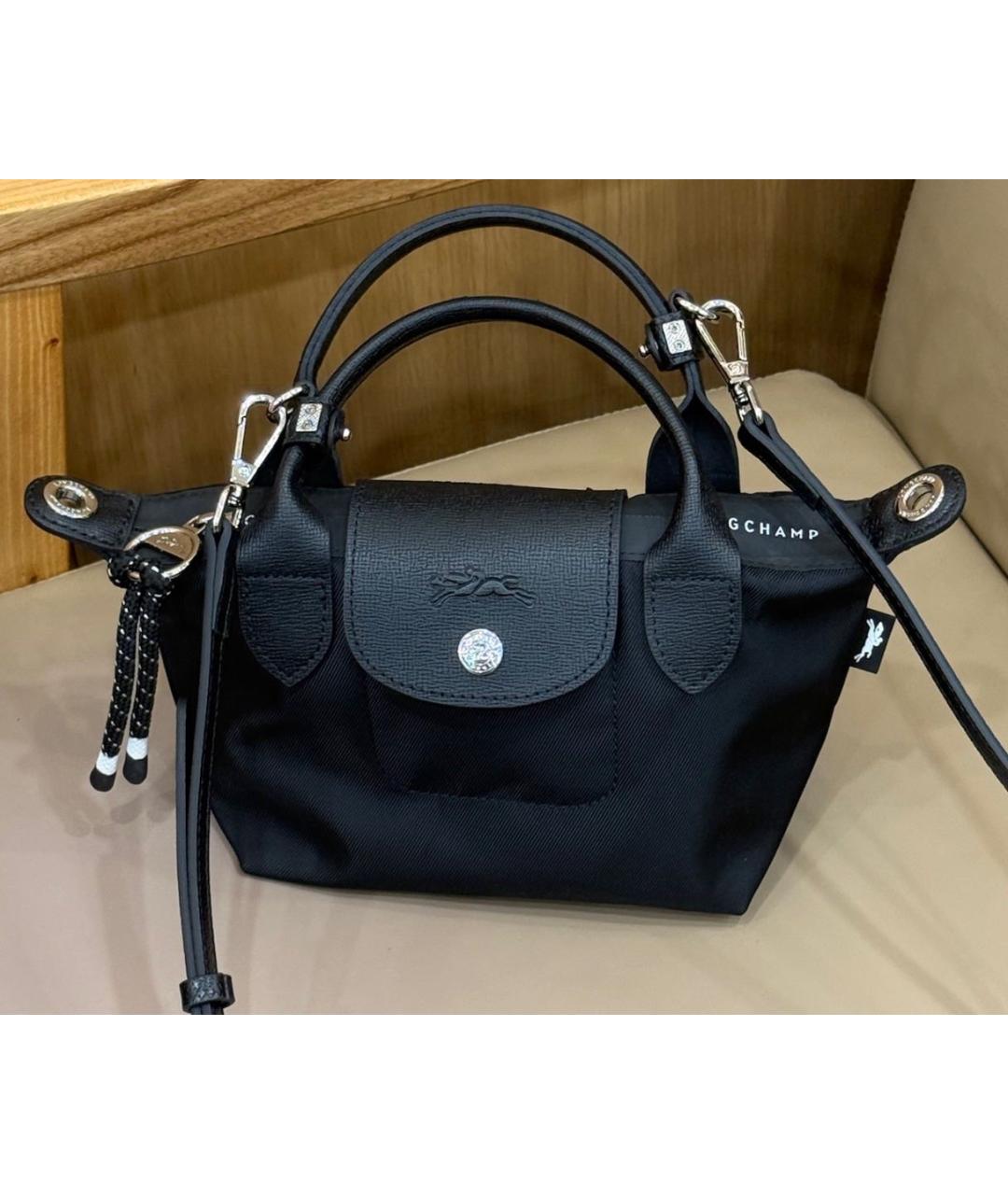 LONGCHAMP Черная сумка через плечо, фото 8