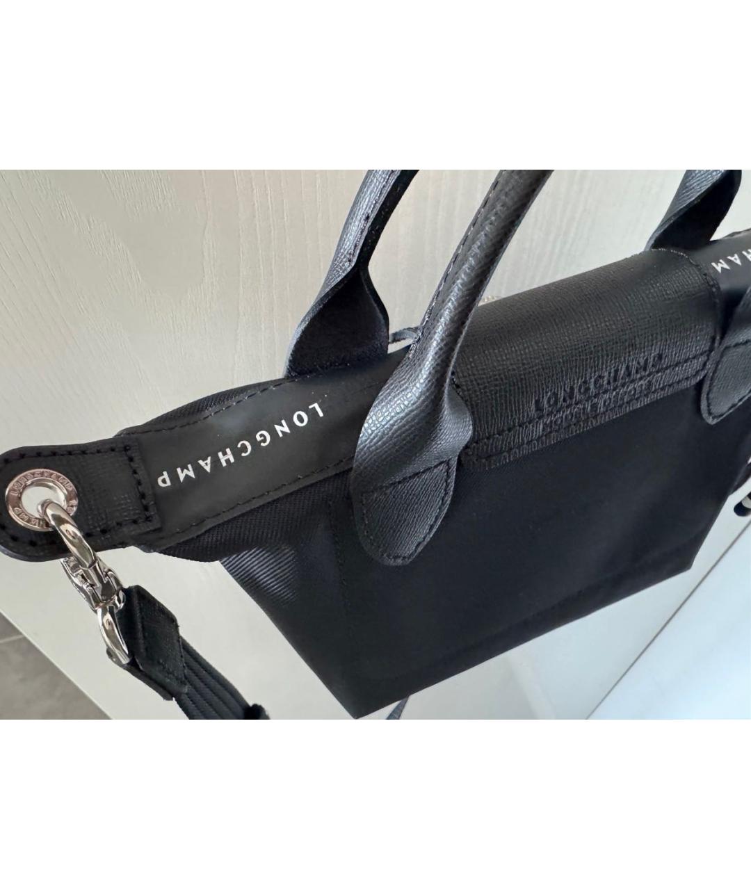 LONGCHAMP Черная сумка через плечо, фото 7