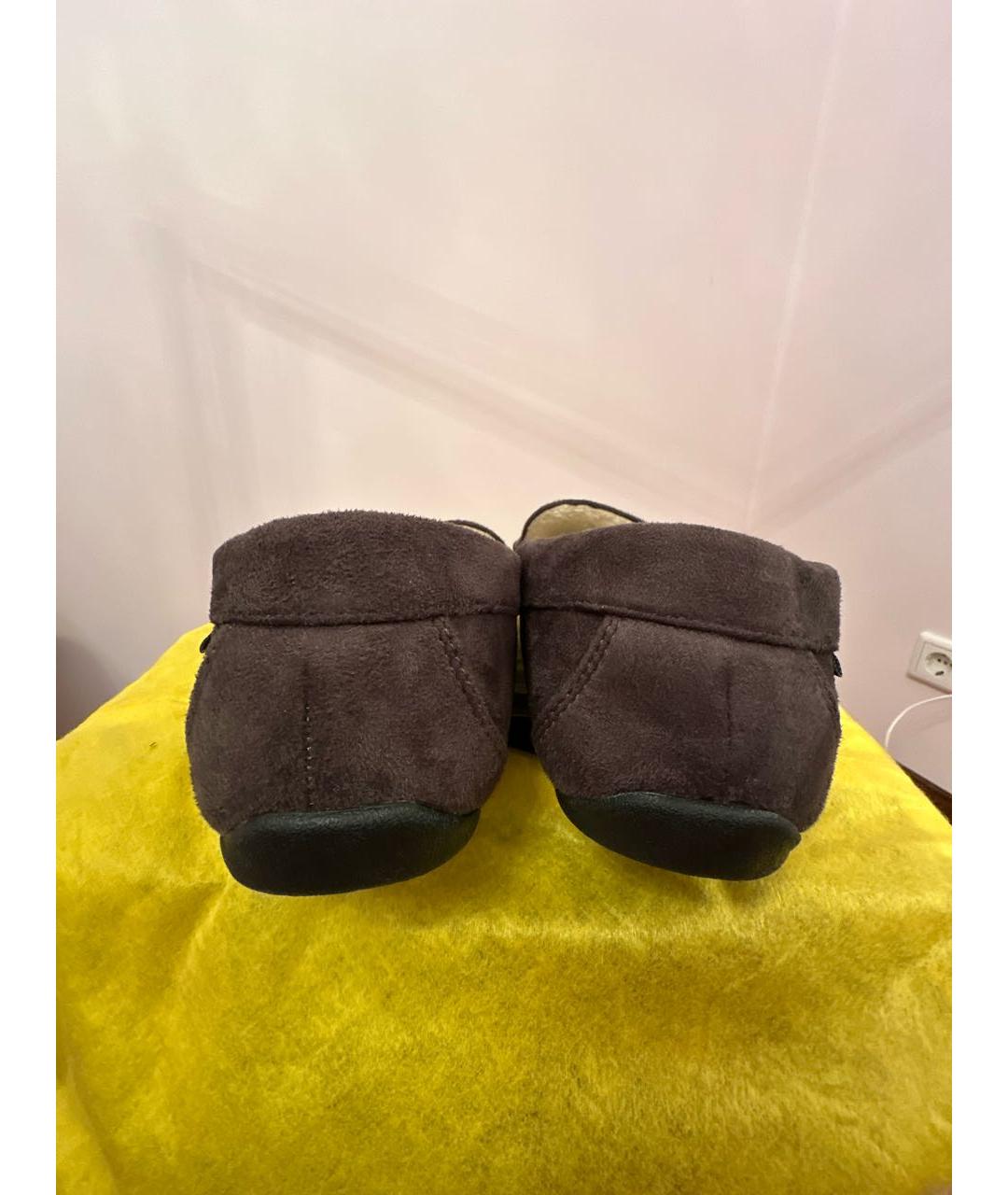 POLO RALPH LAUREN Коричневые замшевые мокасины, фото 4