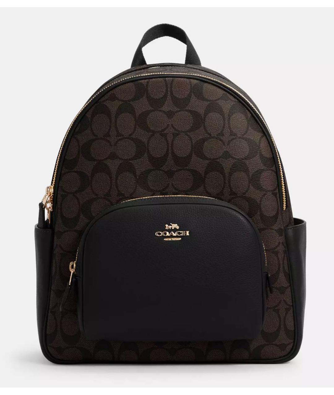 COACH Коричневый кожаный рюкзак, фото 8