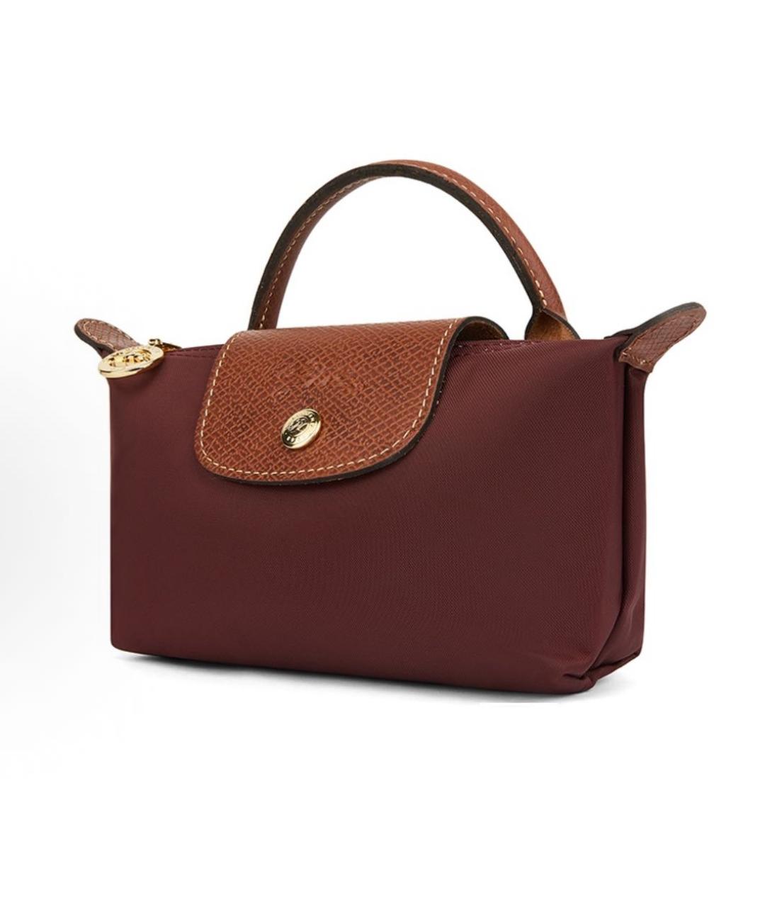 LONGCHAMP Бордовая сумка с короткими ручками, фото 2
