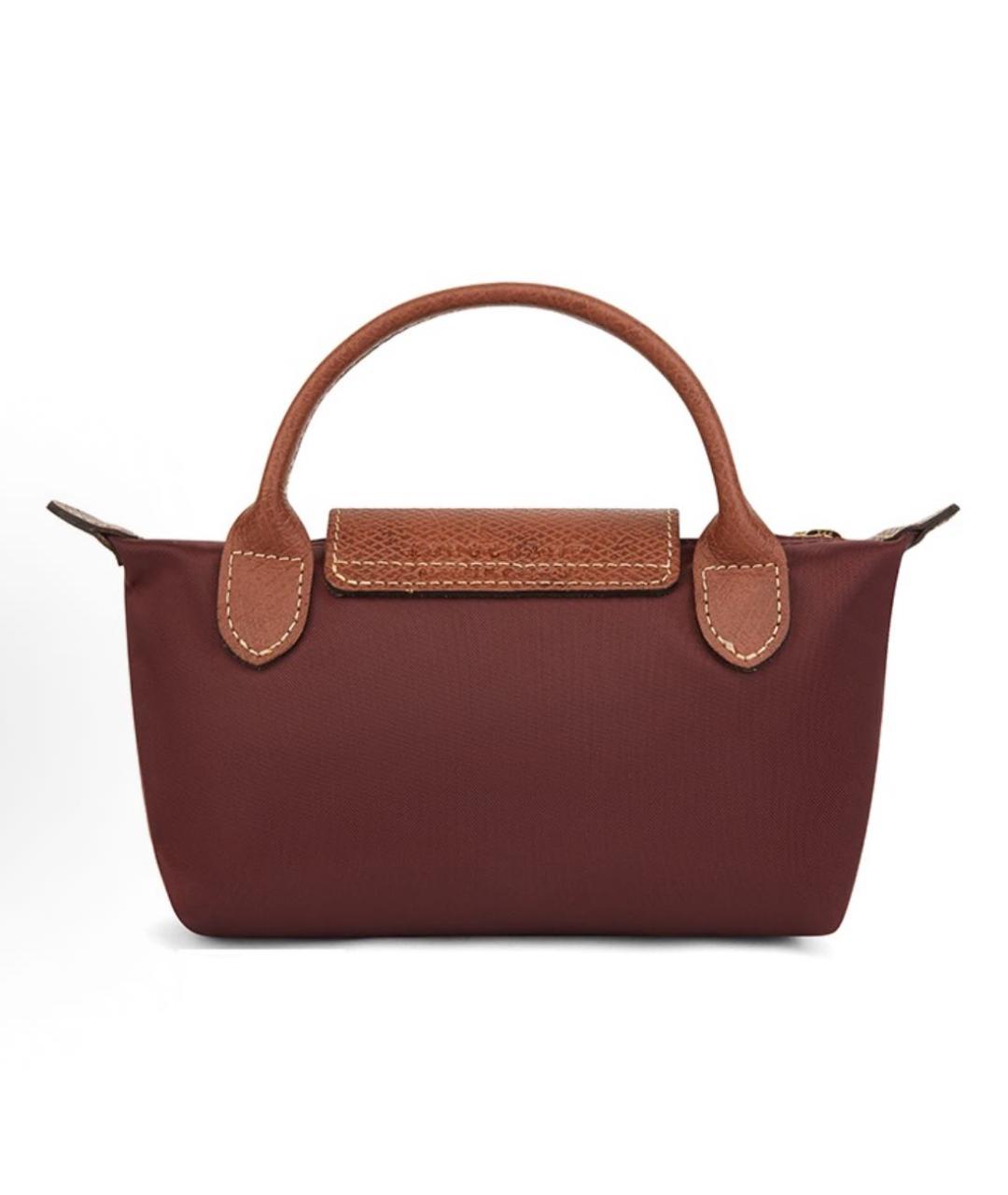 LONGCHAMP Бордовая сумка с короткими ручками, фото 3