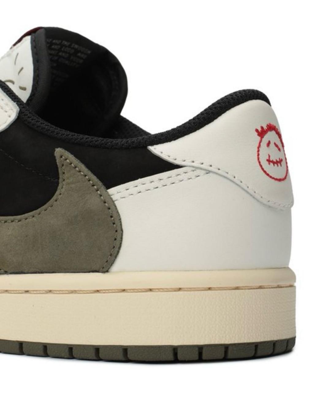 JORDAN Хаки кожаные кроссовки, фото 6