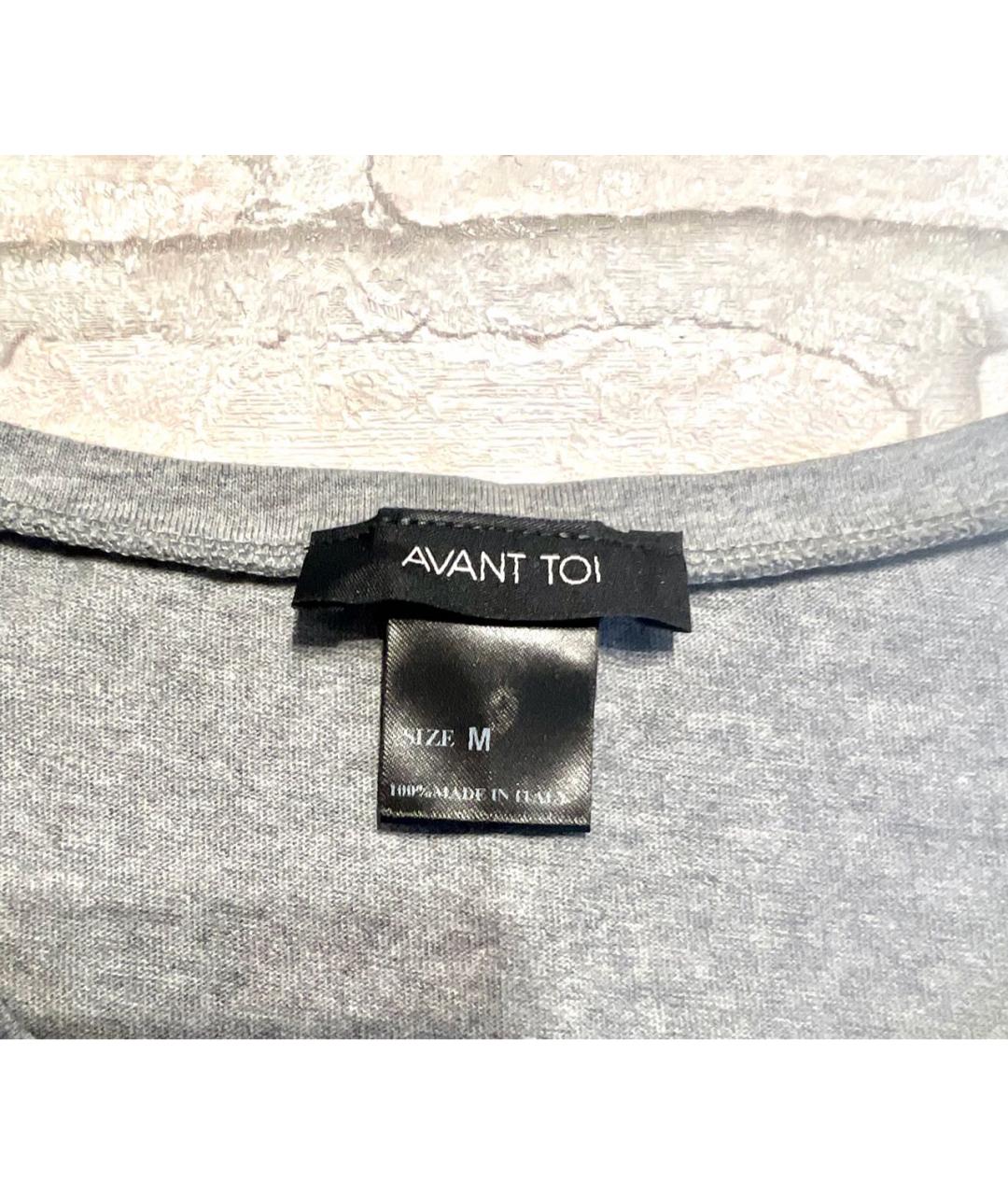 AVANT TOI Серая хлопковая футболка, фото 2