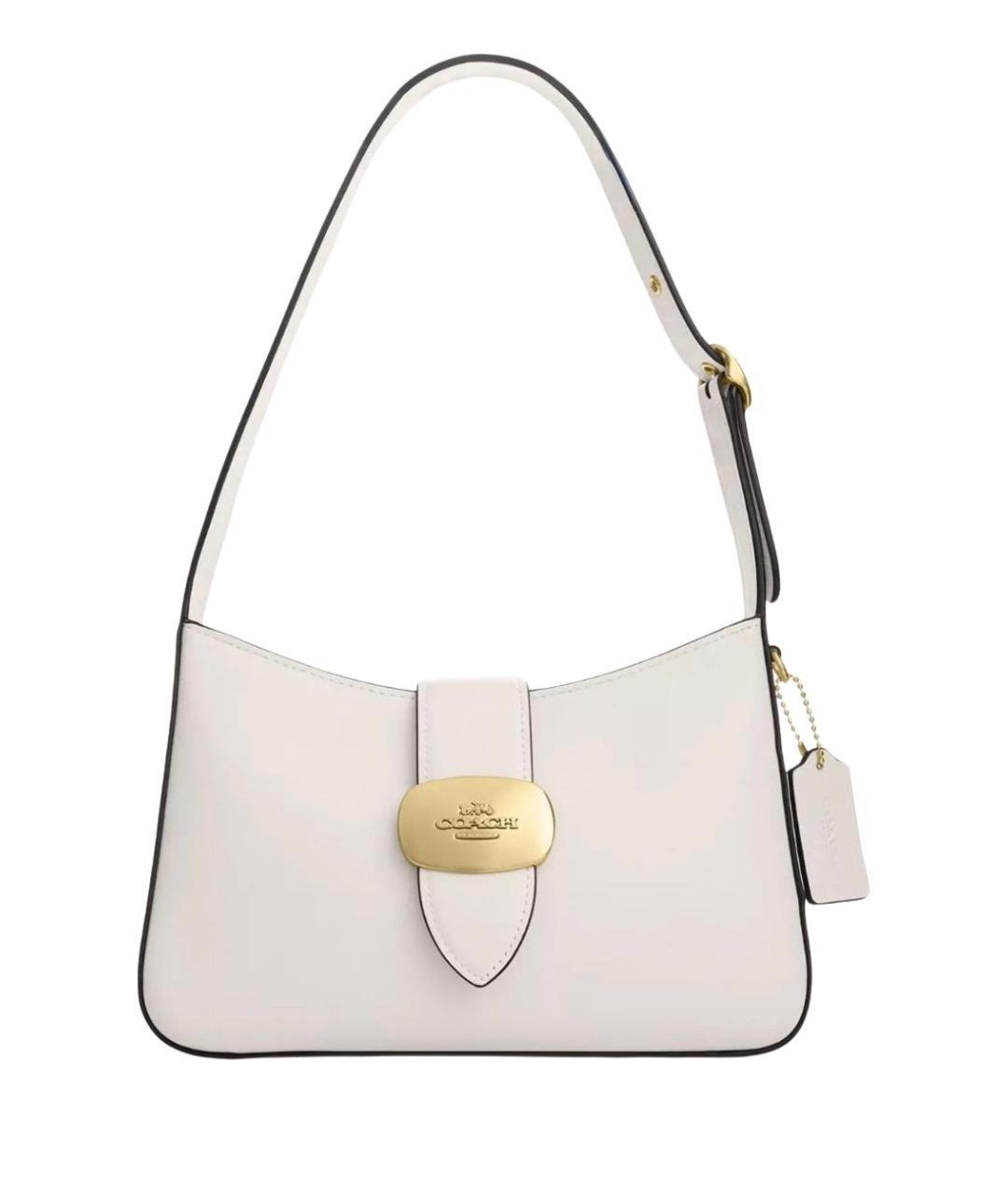 COACH Белая кожаная сумка через плечо, фото 1