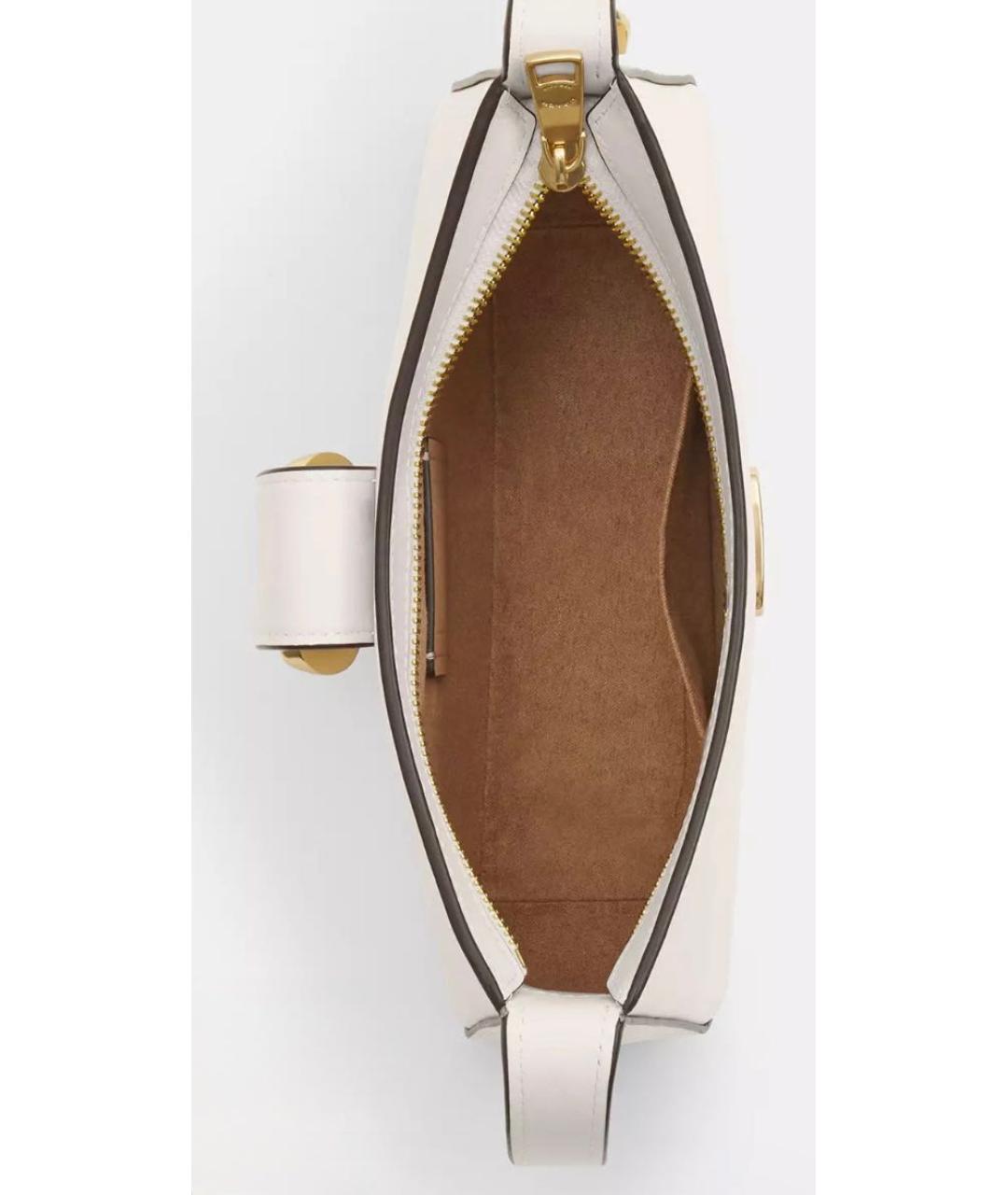 COACH Белая кожаная сумка через плечо, фото 3