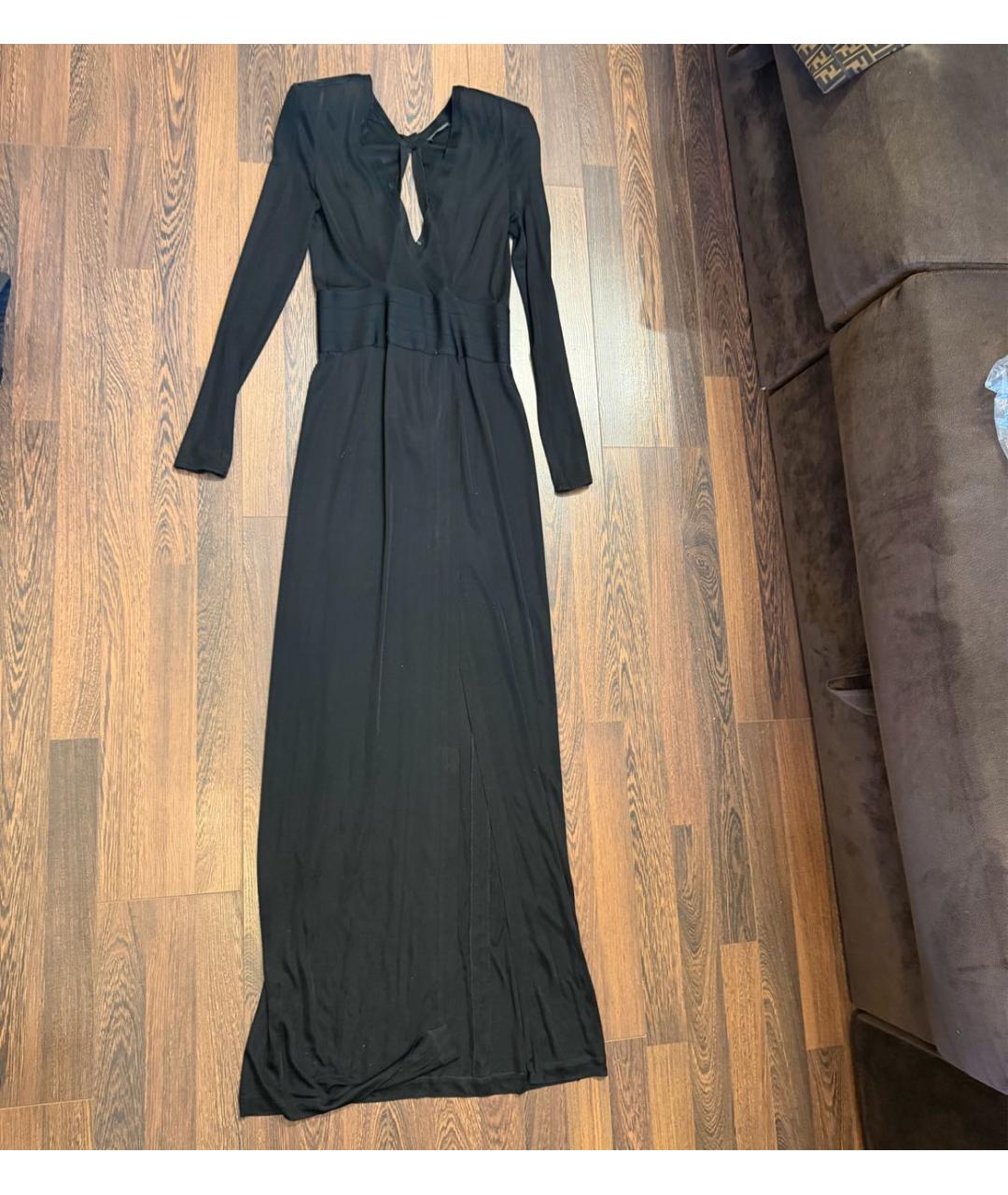 BALMAIN Черное вечернее платье, фото 3