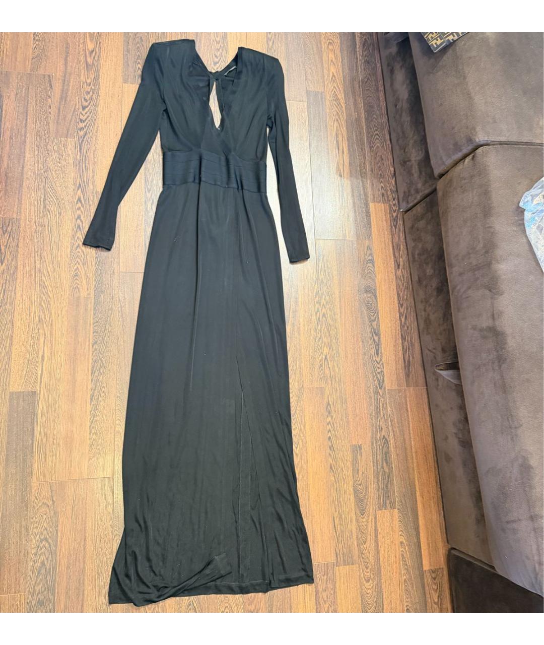 BALMAIN Черное вечернее платье, фото 4