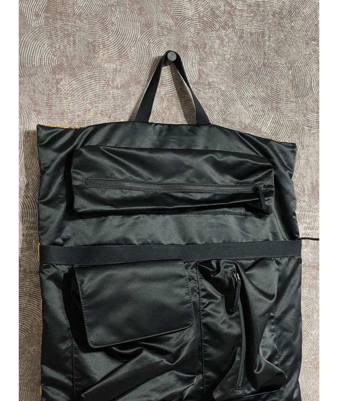 RAF SIMONS Черный тканевый рюкзак, фото 4