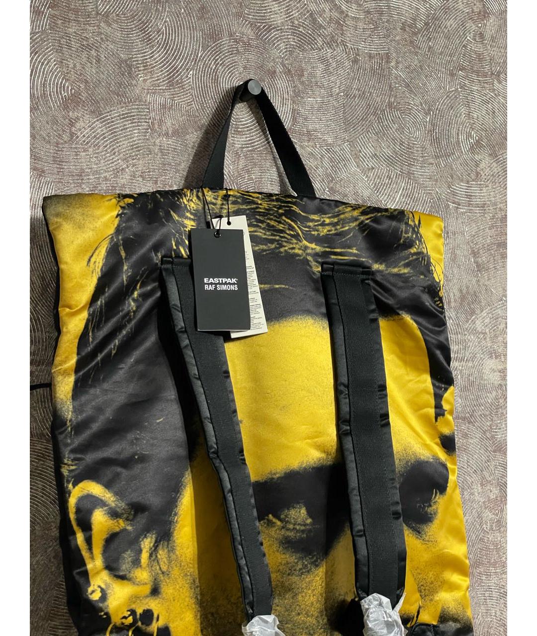 RAF SIMONS Черный тканевый рюкзак, фото 3