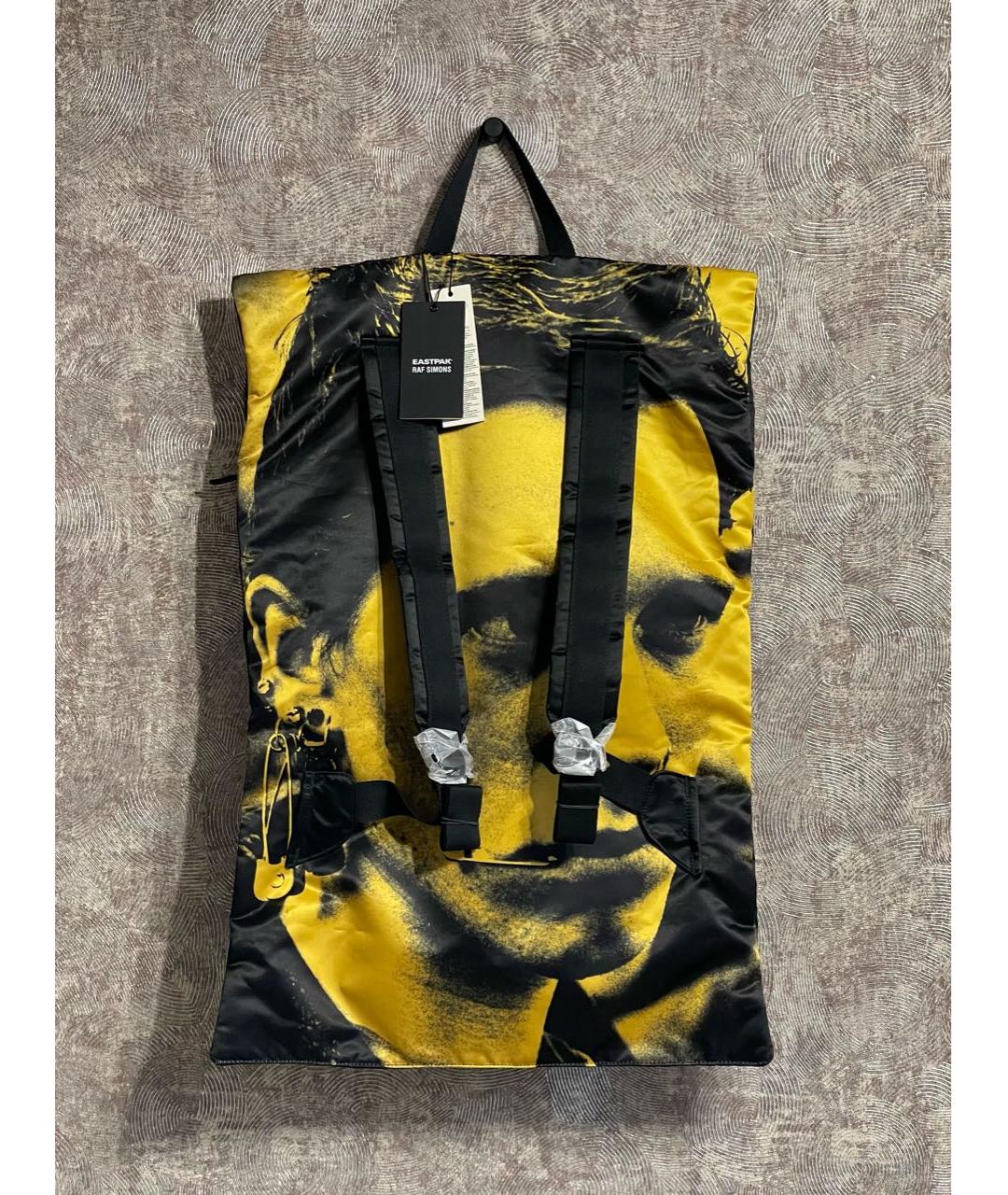 RAF SIMONS Черный тканевый рюкзак, фото 2
