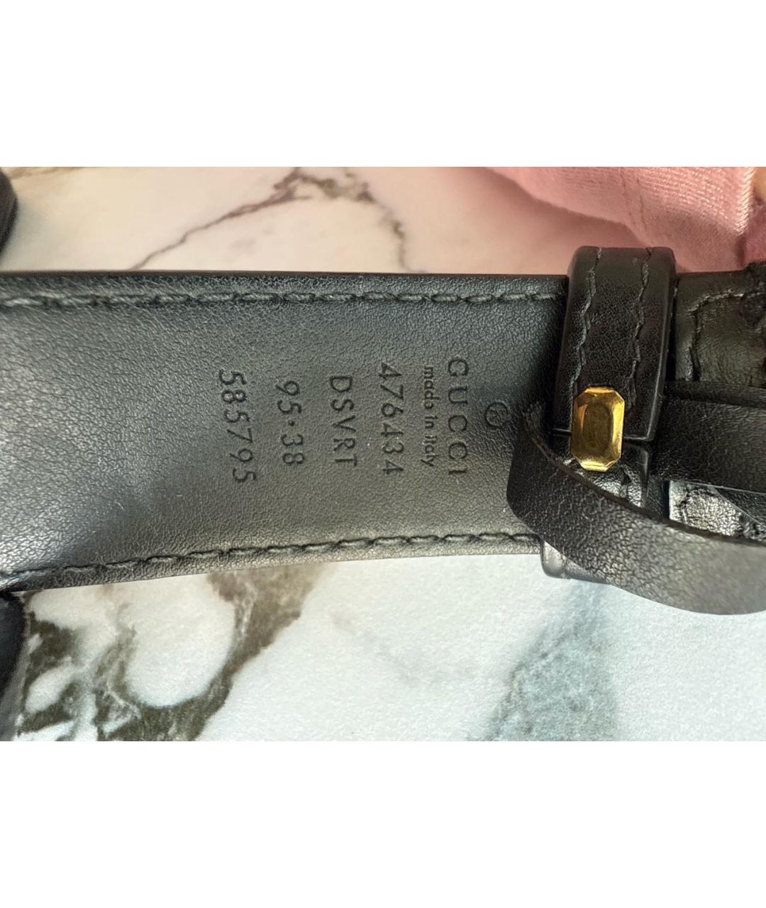 GUCCI Черная кожаная поясная сумка, фото 8