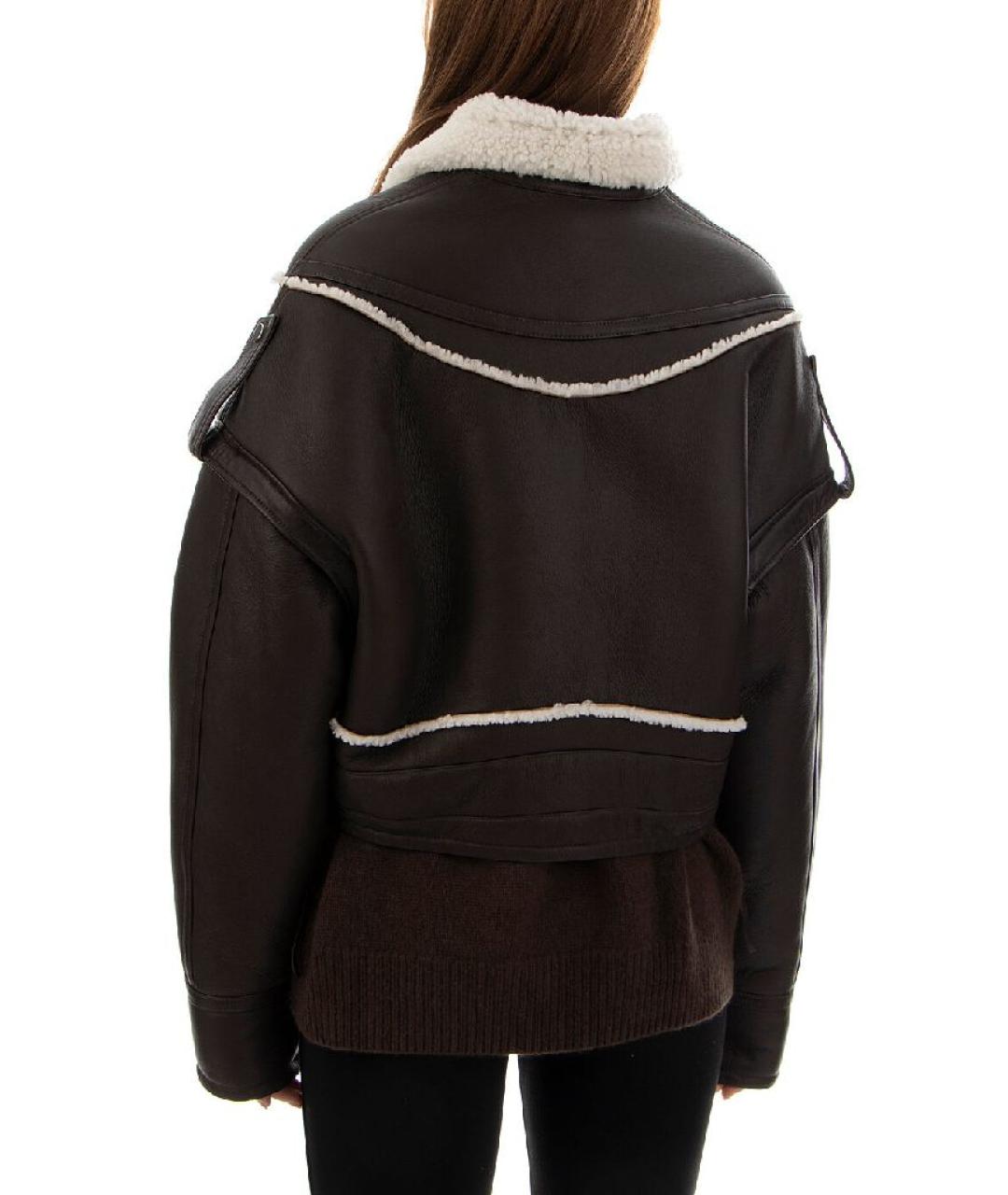 MANOKHI Черная кожаная дубленка, фото 6