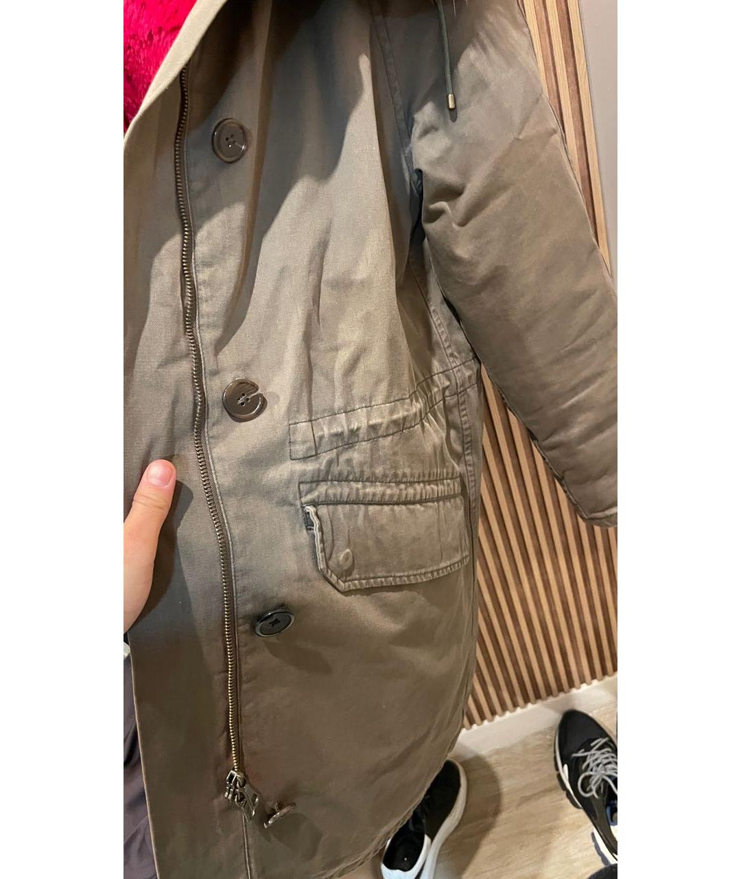 ARMY YVES SALOMON Хаки деним парка, фото 5