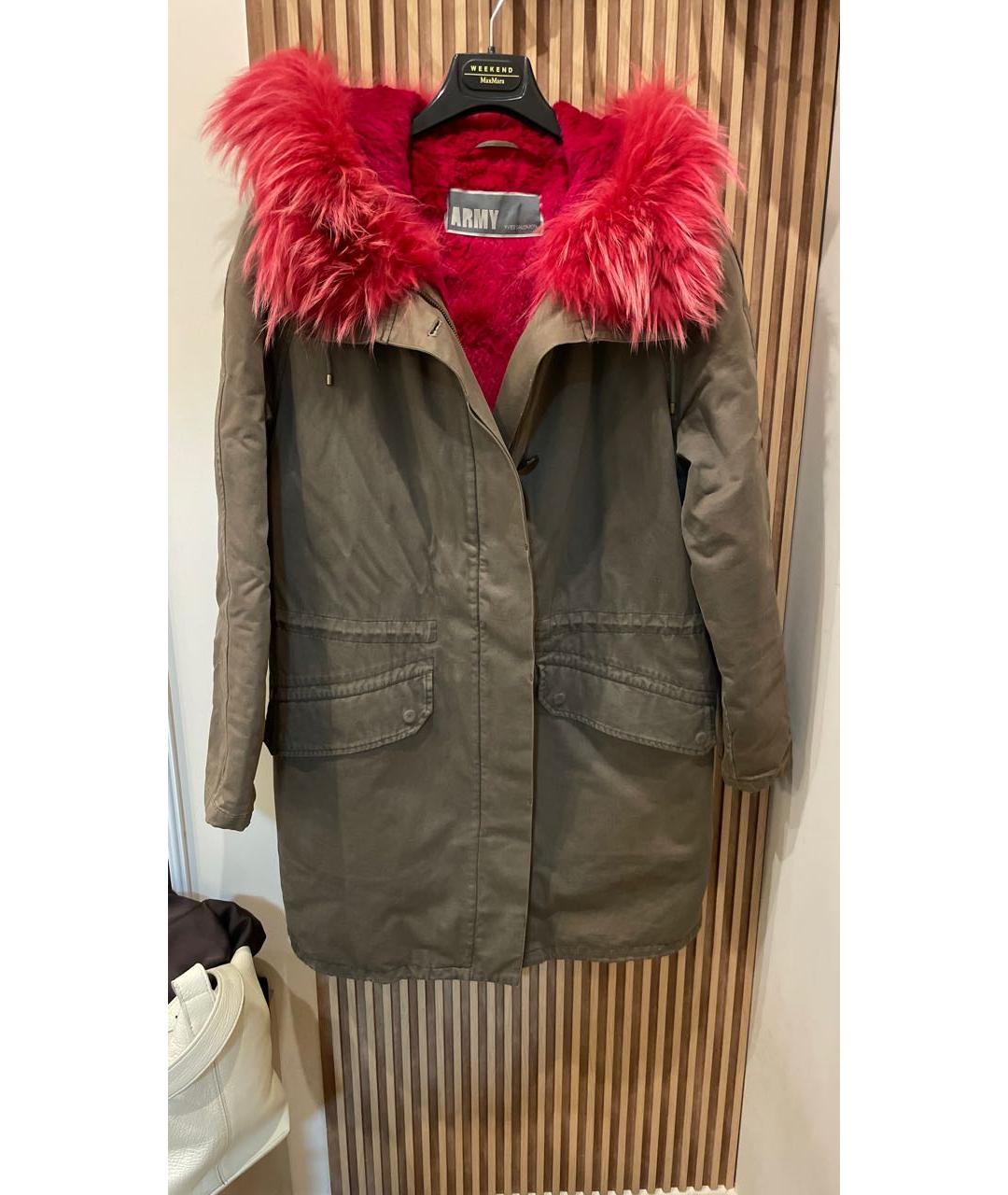 ARMY YVES SALOMON Хаки деним парка, фото 7